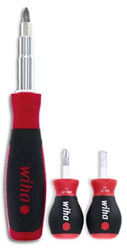 Wiha 77891 11inOne MultiDriver with SoftFinish Handle 31191 Stubby Screwdriver Set Phillips 2 and Slotted 55mm - Image 3