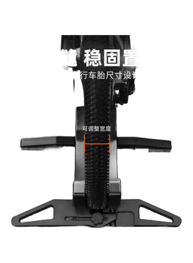 TOSUOD Road Bike Parking Rack, Mountain Bike Display Stand, Fixed Foot Support, Portable Home Use, Black - Image 1