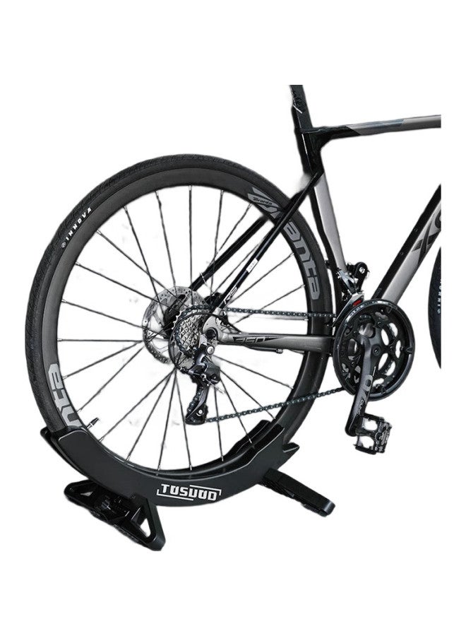 TOSUOD Road Bike Parking Rack, Mountain Bike Display Stand, Fixed Foot Support, Portable Home Use, Black - Image 2