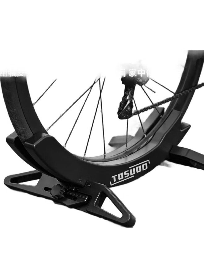 TOSUOD Road Bike Parking Rack, Mountain Bike Display Stand, Fixed Foot Support, Portable Home Use, Black - Image 3