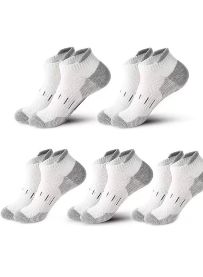 infino جوارب رياضية رجالية (عبوة من 5) - منخفضة القص، تمتص العرق، مقاومة للرائحة، راحة لجميع الفصول - مثالية لأسلوب الحياة النشط، الجري والاستخدام اليومي - أفضل مجموعة جوارب للرجال - Image 1