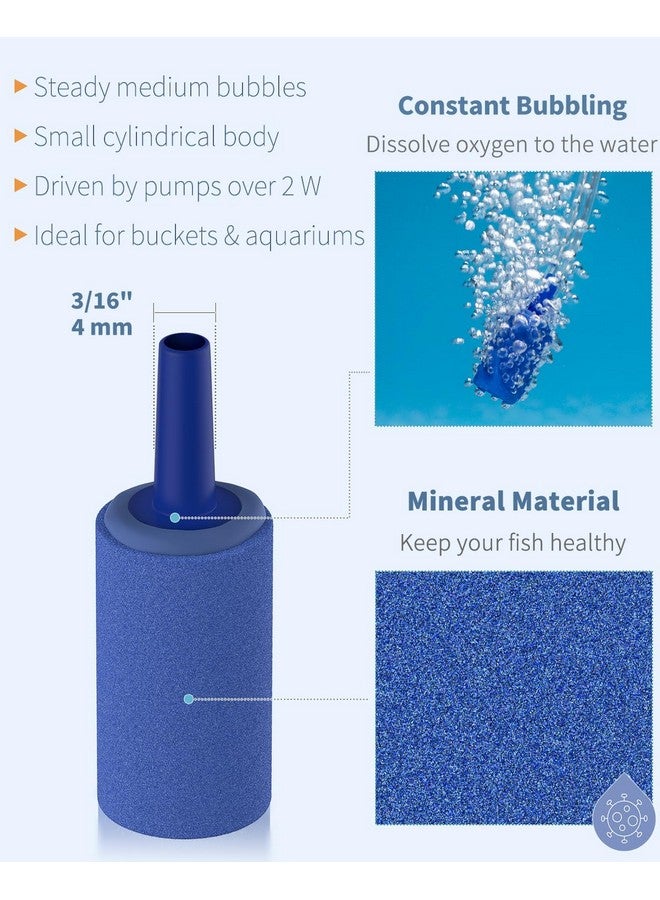 Pawfly Aquarium Air Stone 1 Inch Cylinder, Fish Tank Air Bubble Diffuser Airstone for Nano Air Pumps Small Buckets and Fish Tanks, 12 Pack - Image 4