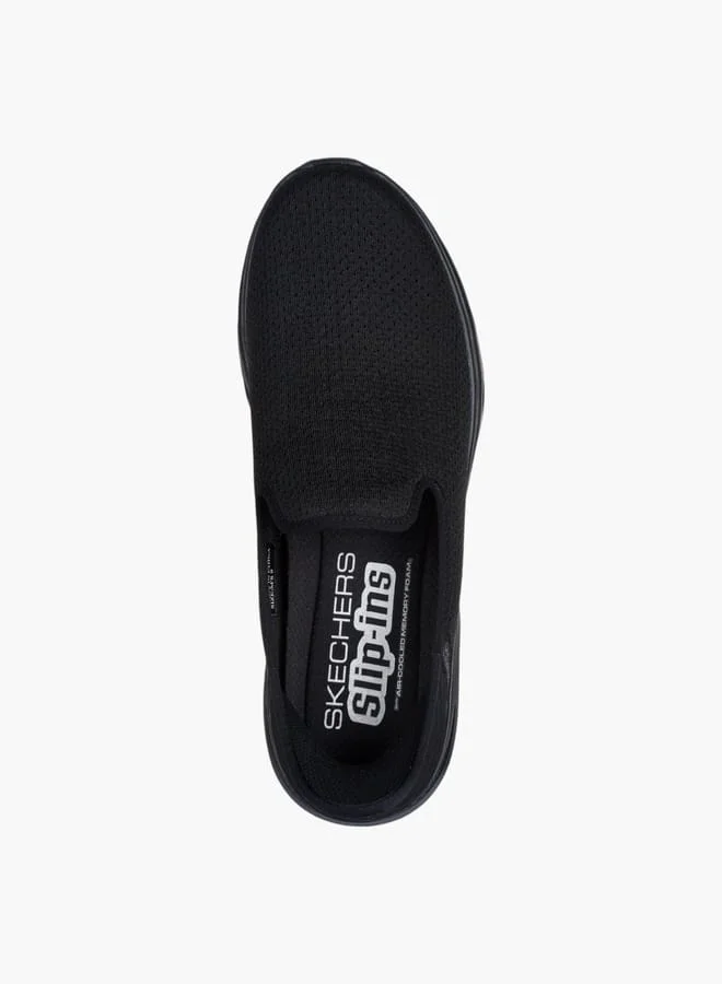 سكيتشرز Men's Logo Detail Slip-On Sneakers - GO WALK 7
