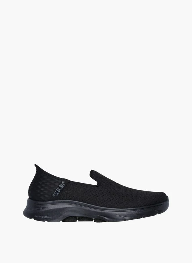 سكيتشرز Men's Logo Detail Slip-On Sneakers - GO WALK 7