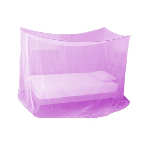 Divayanshi Foldable Polycotton Mosquito Net (Machhardani) for Single Bed (Pink, 4 x 6.5 ft) | Strong & Breathable | Easy Setup, Lightweight, Portable & Ideal for Home & Travel - Image 1