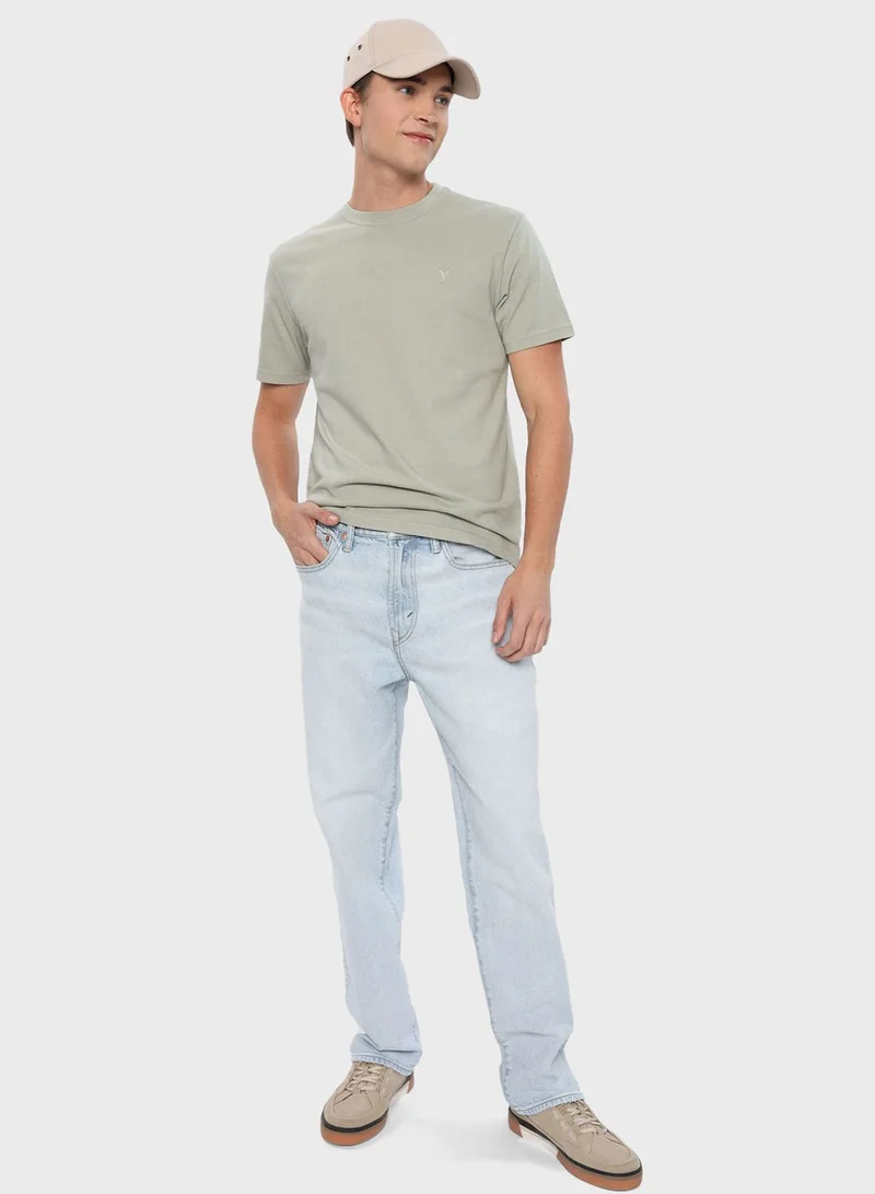 American Eagle Light Wash Relaxed Fit Jeans