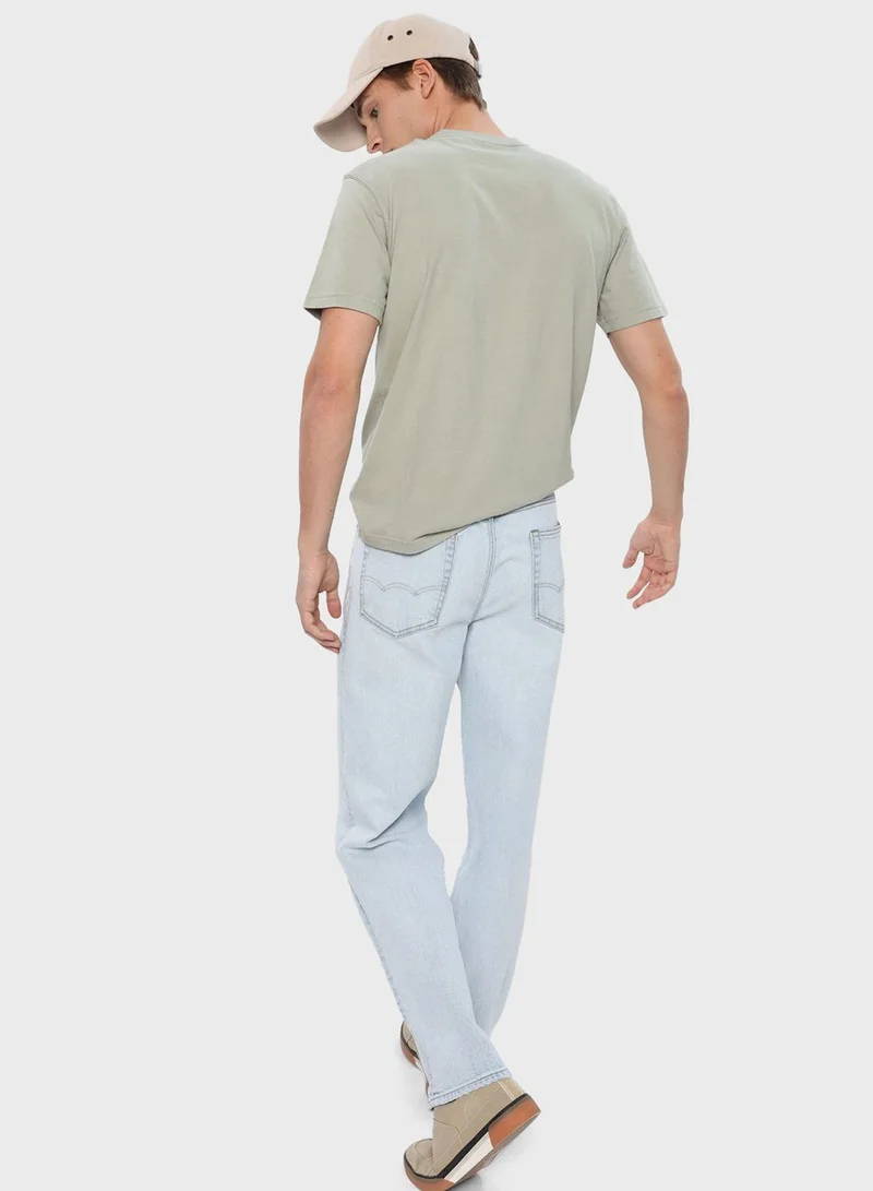 American Eagle Light Wash Relaxed Fit Jeans