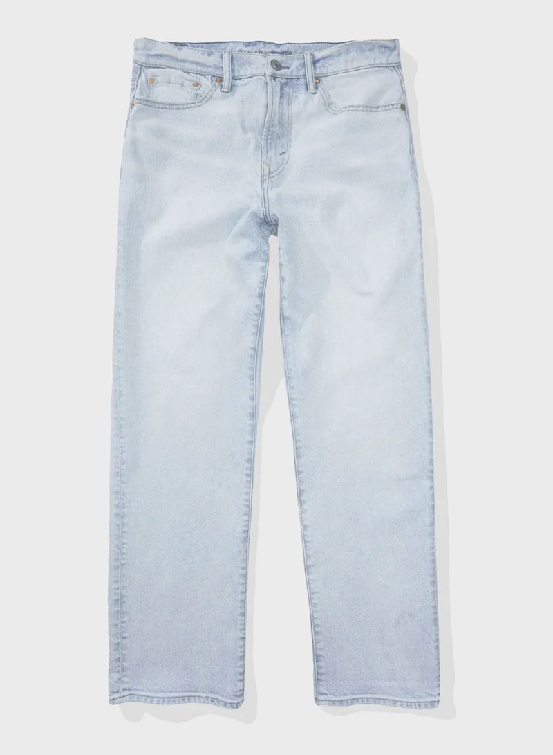 American Eagle Light Wash Relaxed Fit Jeans