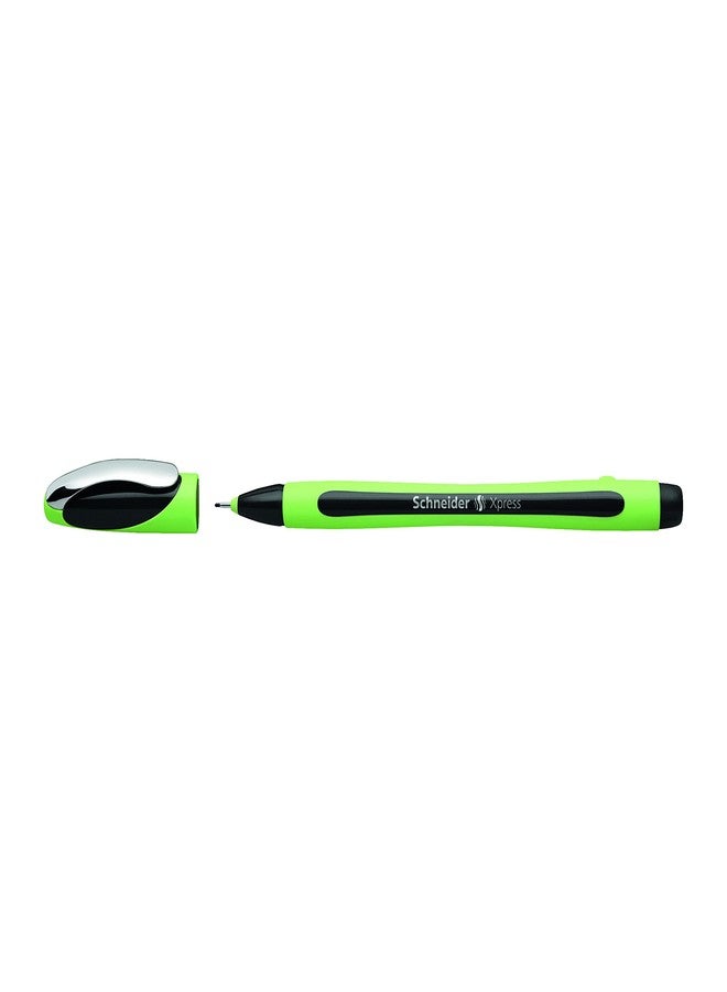 Stride Schneider Xpress Fineliner Porous Point Pen, Stick, Medium 0.8 Mm, Assorted Ink Colors, Green Barrel, 3/Pack - Image 5