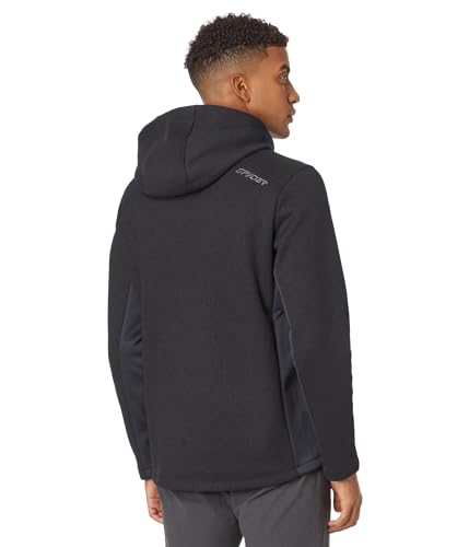 Spyder Mens Bandit Zip Fleece Ski Base Layer Jacket Black Medium - Image 3