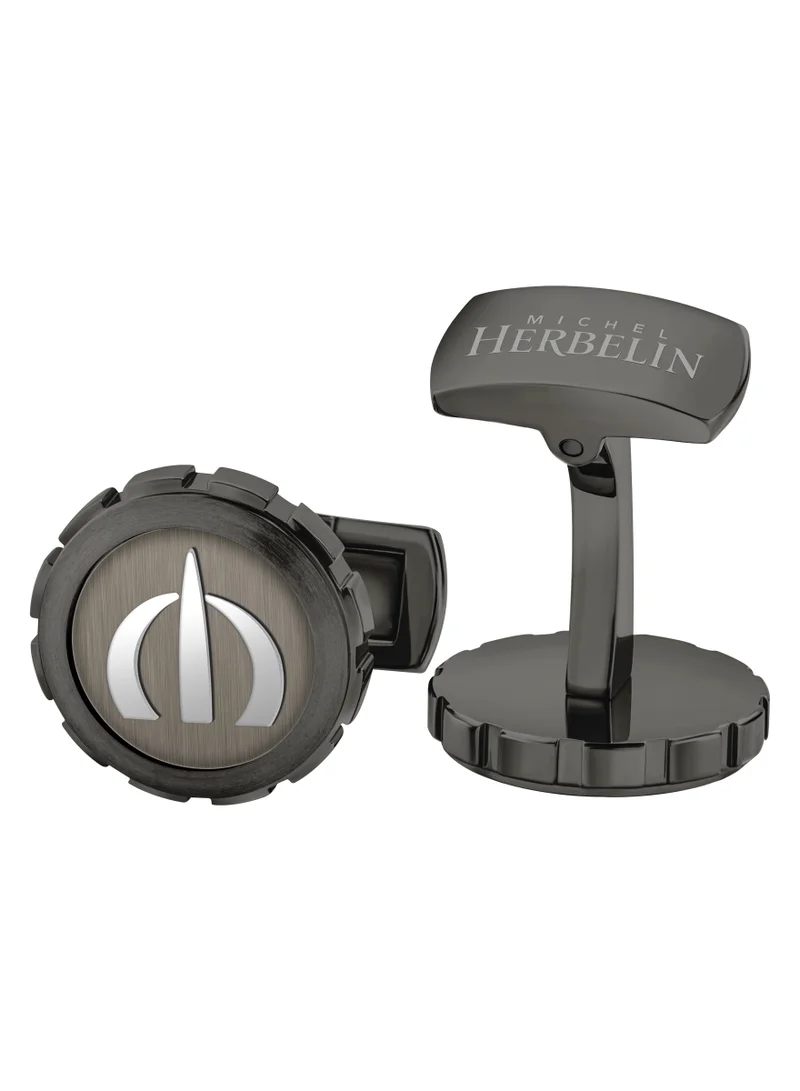 MICHEL HERBELIN Grey Plating Cufflink