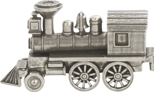 DANFORTH Birthday Train Engine – Candleholder - Handcrafted Pewter Birthday Party Decorations – 1 1/2" Tall by 2 1/2" Wide, Made in USA - Image 1