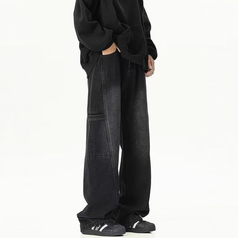 Unisex Classic Denim Jeans Loose Fit Daily Outdoor Wear - Image 4