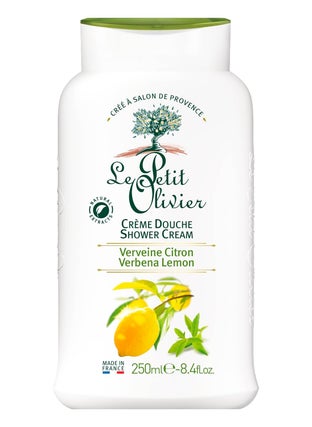 LE PETIT OLIVIER Le Petit Olivier Shower Cream  Verbena Lemon  Gently Cleanses Skin  Fresh and Moisturizing  pH Neutral  Dermatologically Tested  Free Of Soap and Dyes  84 Oz 