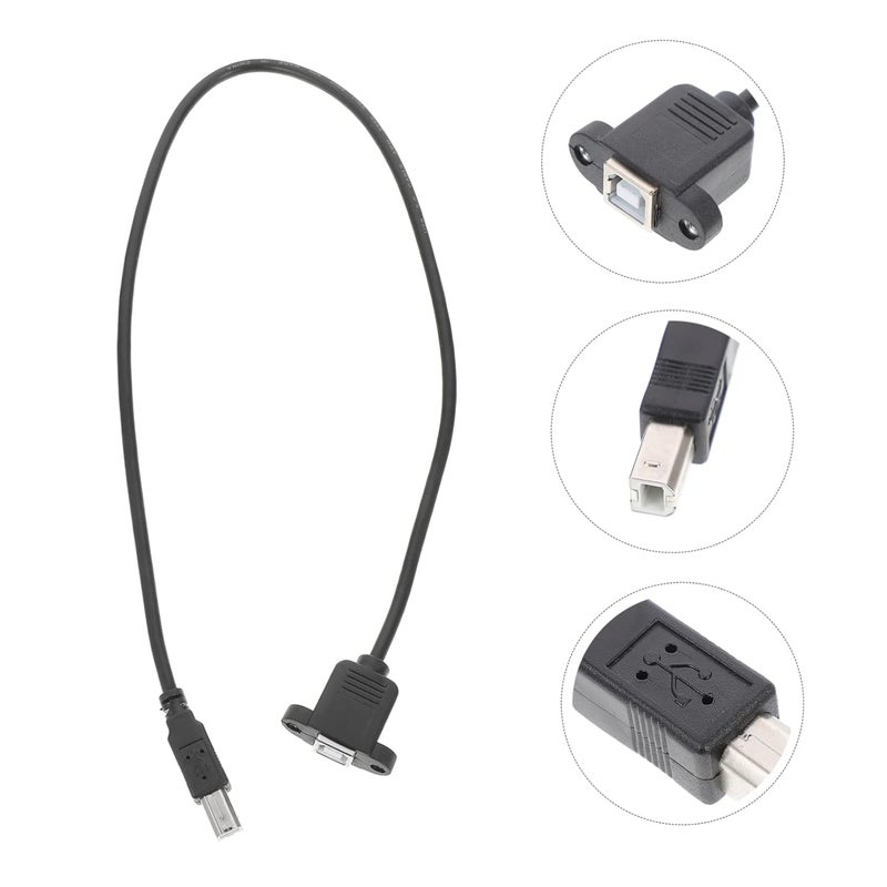 كابل تمديد طابعة USB بزاوية 90 درجة 50 سم كابل بيانات USB 2.0 للماسح الضوئي كابل تمديد عالي السرعة - Image 2
