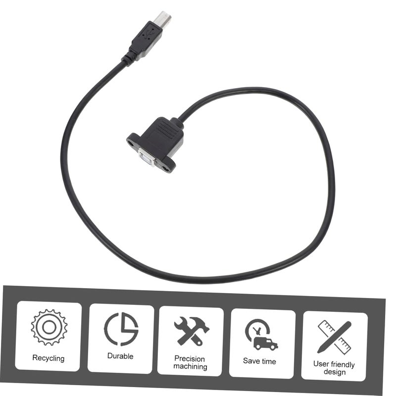 كابل تمديد طابعة USB بزاوية 90 درجة 50 سم كابل بيانات USB 2.0 للماسح الضوئي كابل تمديد عالي السرعة - Image 4
