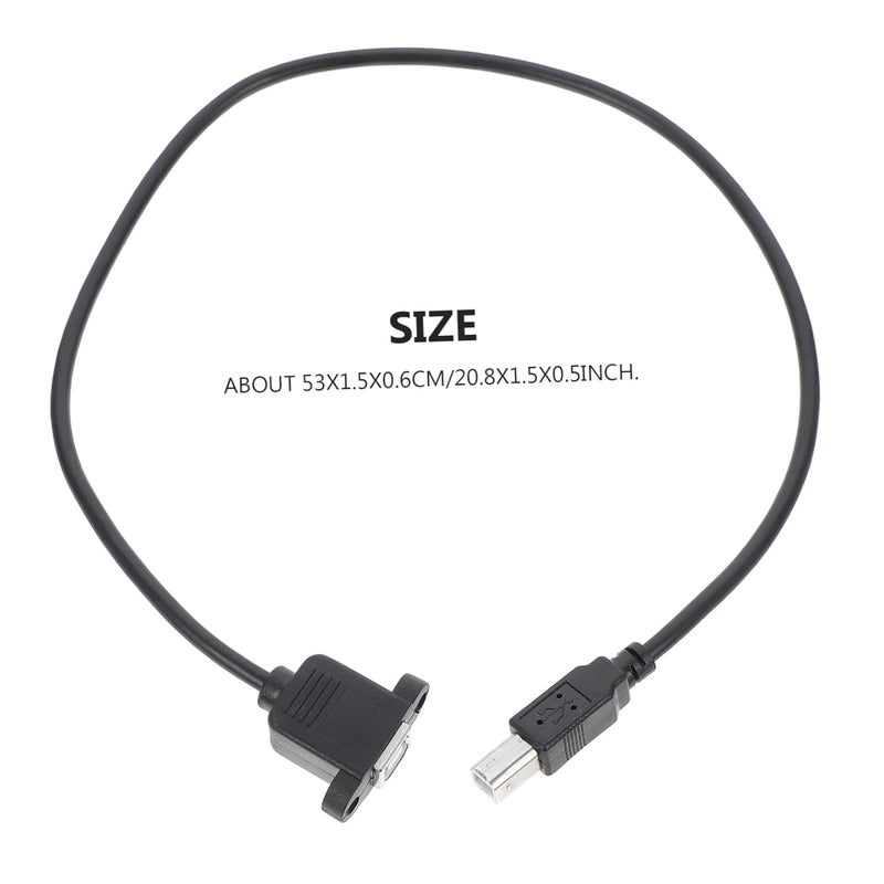 كابل تمديد طابعة USB بزاوية 90 درجة 50 سم كابل بيانات USB 2.0 للماسح الضوئي كابل تمديد عالي السرعة - Image 3