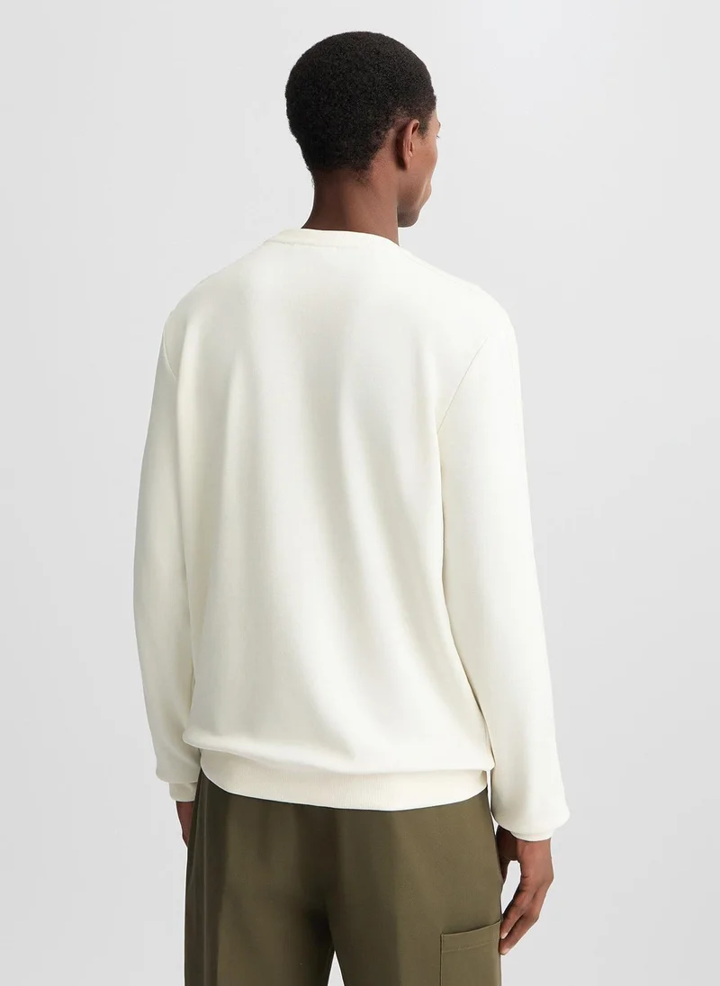 Liu Jo White Sweatshirt with Pocket