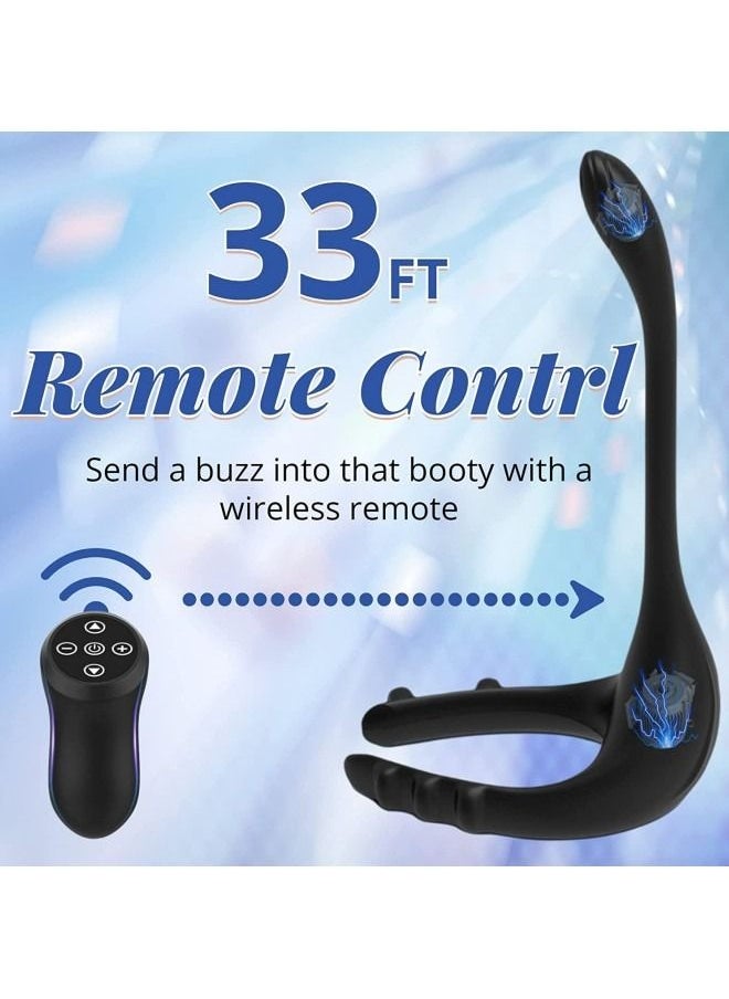 Generic - 10 Frequencies Vibrators and Stimulator for Men Black - Image 1