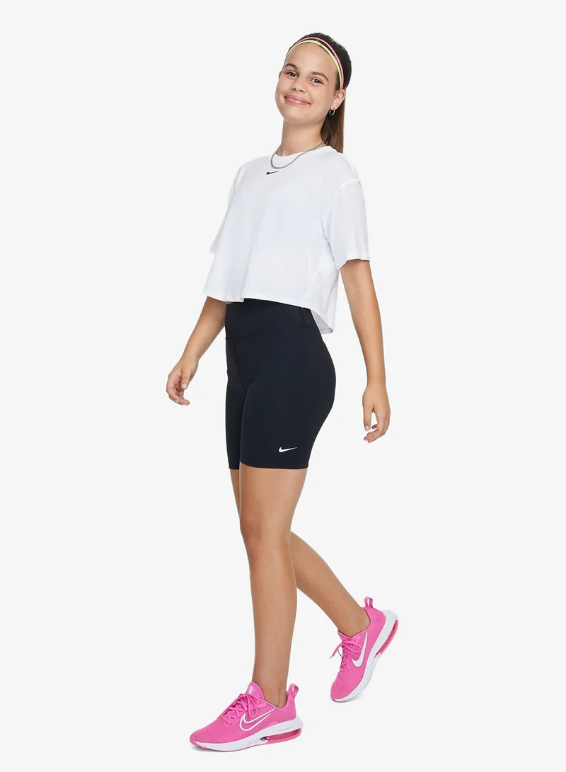 Nike BLACK/(WHITE) Youth Dri-Fit One Bike Shorts  | Best Price UAE