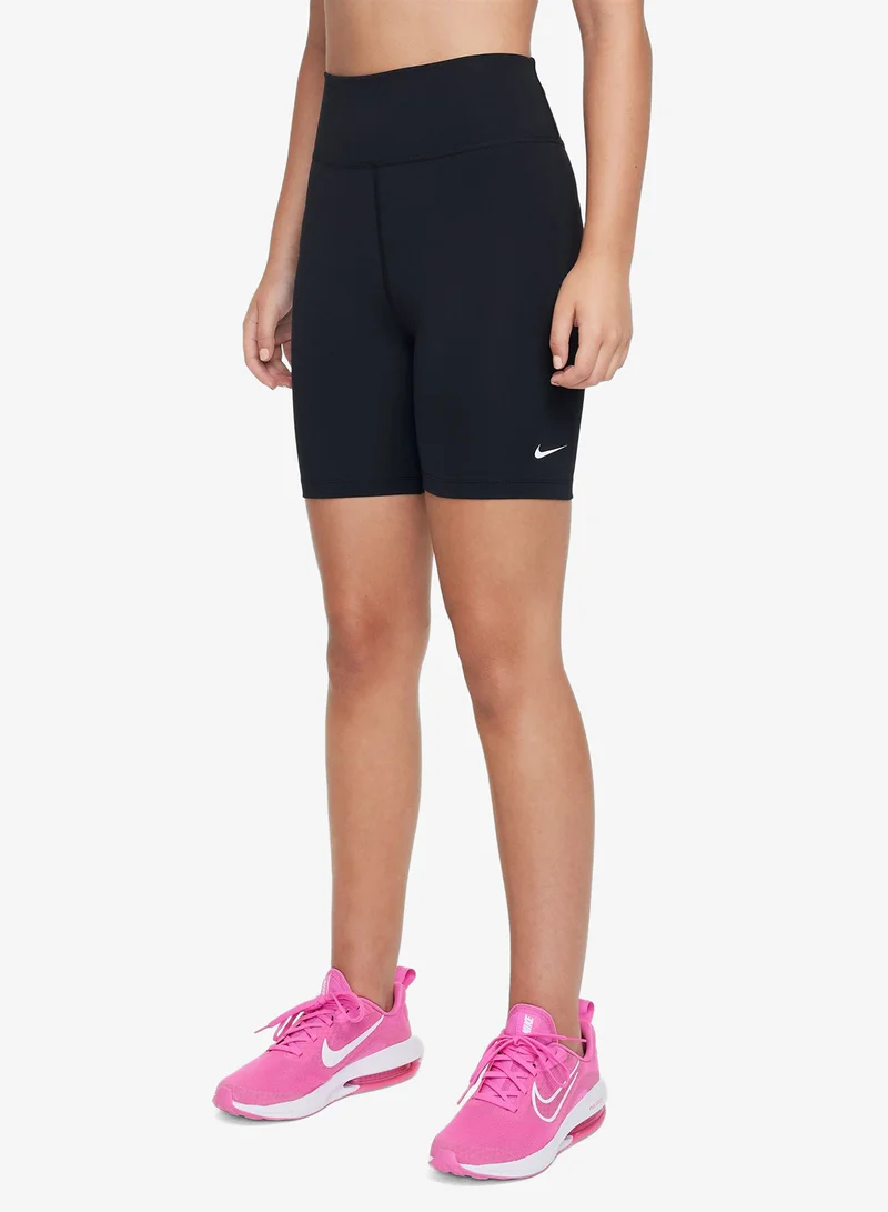 Nike BLACK/(WHITE) Youth Dri-Fit One Bike Shorts  | Best Price UAE