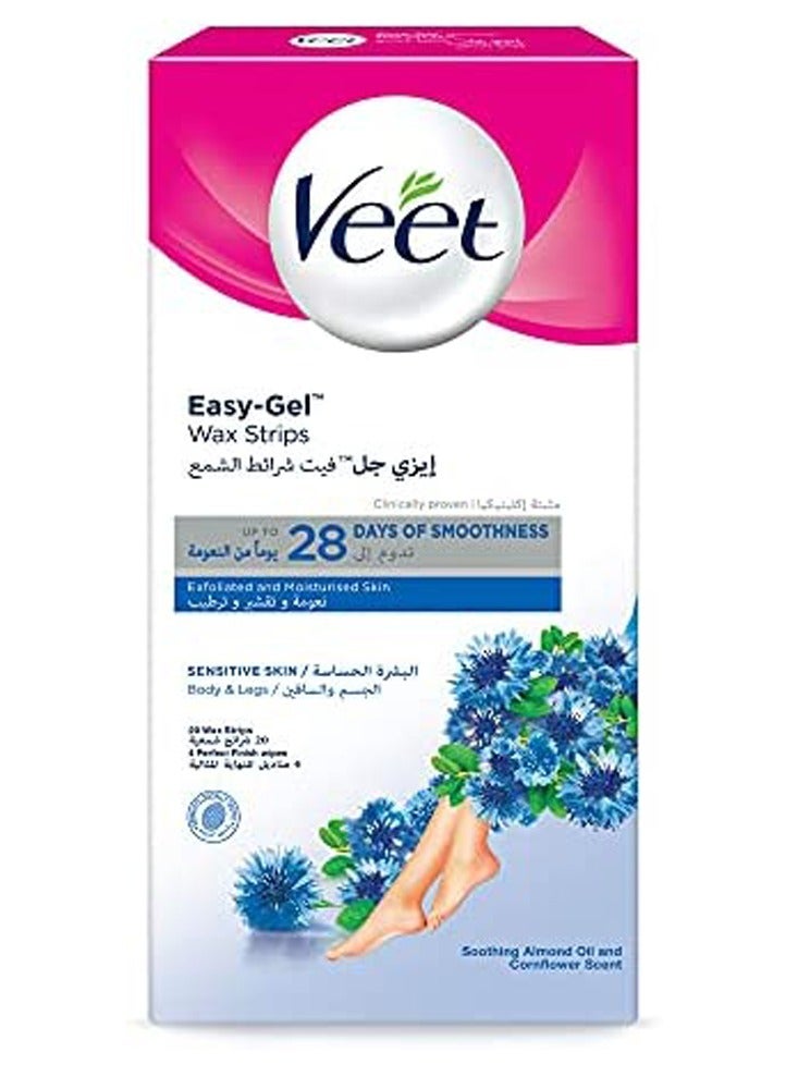 12 قطعة من شرائح الشمع الباردة لازالة الشعر للبشرة الحساسة - Image 2