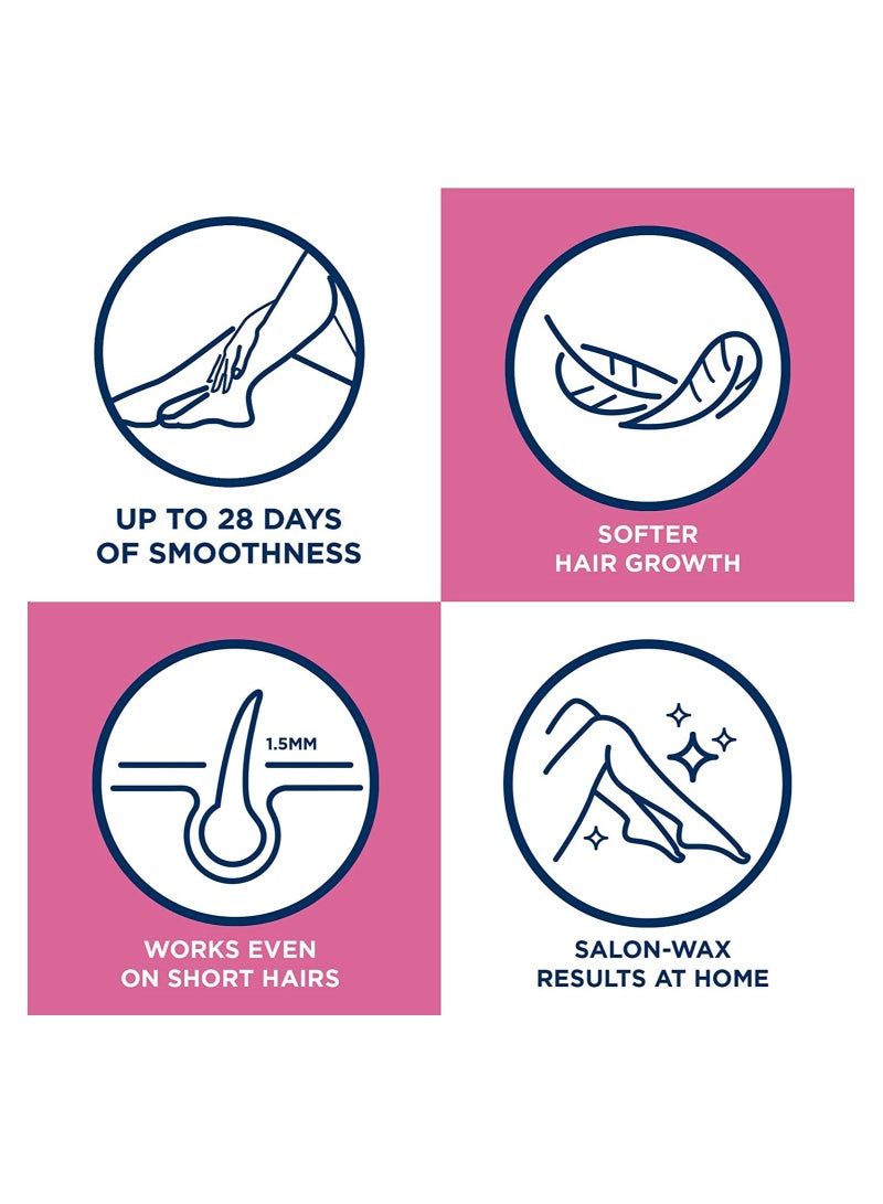 12 قطعة من شرائح الشمع الباردة لازالة الشعر للبشرة الحساسة - Image 3