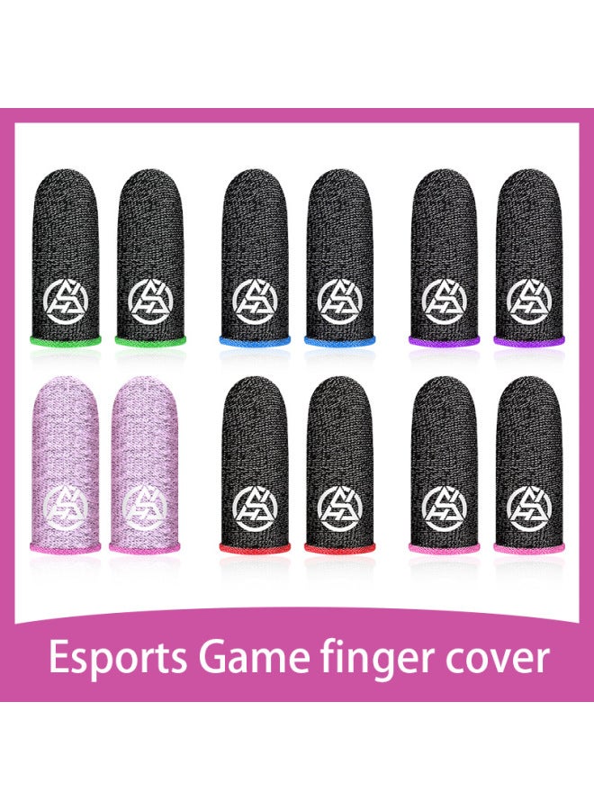 Luminous 24-pin Silver Fiber Game Finger Set Chicken Finger Set Breathable Sweat-proof Chicken King Hot-Product Color: Free Storage Bag  - Image 2