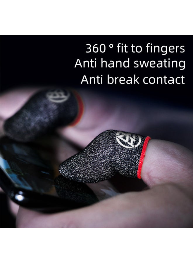 Luminous 24-pin Silver Fiber Game Finger Set Chicken Finger Set Breathable Sweat-proof Chicken King Hot-Product Color: Free Storage Bag  - Image 5
