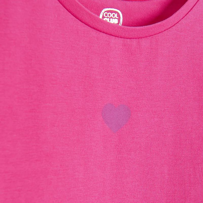 كول كلوب من سمييك CCG3210622 PINK COTTON T-SHIRT S/S