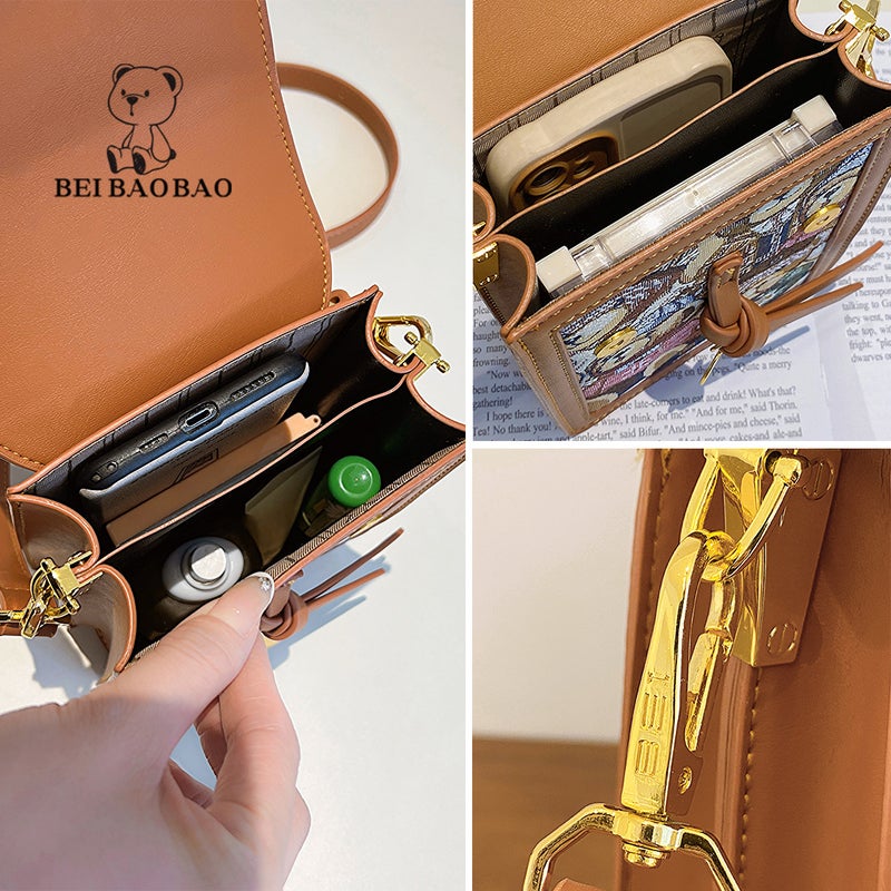 North Bag Mobile Phone Bag Women'S Fashion Women'S Bag Canvas Bag Casual Shoulder Crossbody Bag - Image 5
