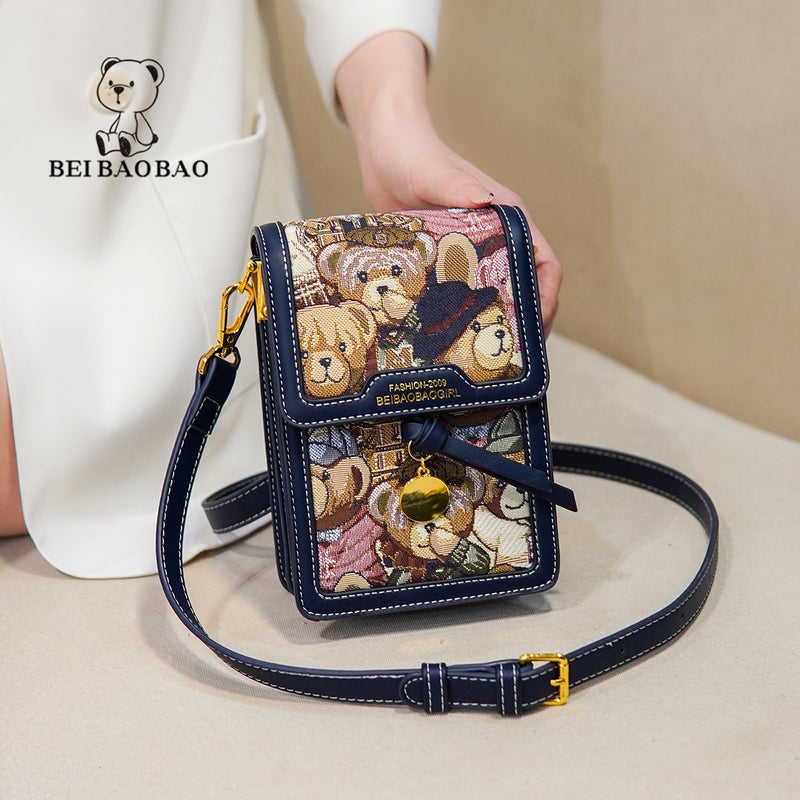 North Bag Mobile Phone Bag Women'S Fashion Women'S Bag Canvas Bag Casual Shoulder Crossbody Bag - Image 1