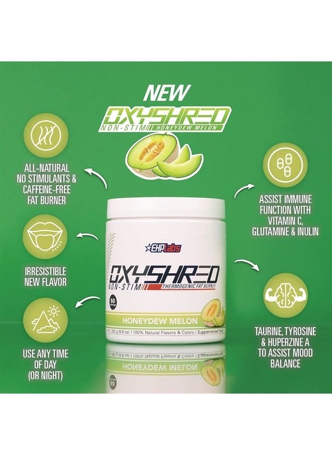مكمل غذائي غير منشط لتمزيق العضلات من EHPlabs OxyShred - يعزز تمزيق العضلات، ويعزز الطاقة، ويؤخذ قبل التمرين، ويعزز الحالة المزاجية - Appletini، 60 وجبة