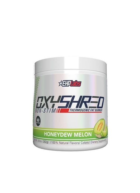 مكمل غذائي غير منشط لتمزيق العضلات من EHPlabs OxyShred - يعزز تمزيق العضلات، ويعزز الطاقة، ويؤخذ قبل التمرين، ويعزز الحالة المزاجية - Appletini، 60 وجبة