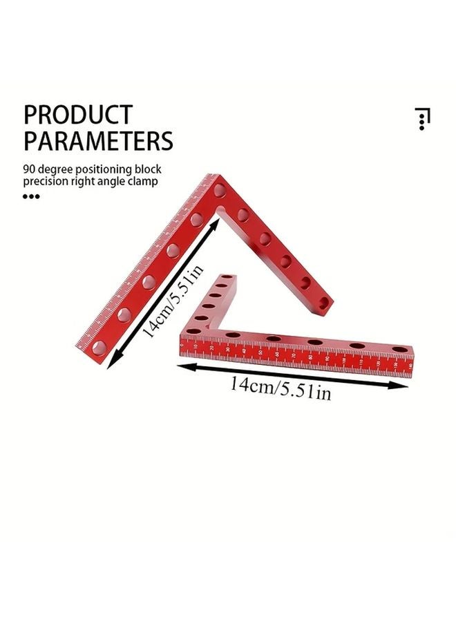 مجموعتان 5 5 بوصة مشابك زاوية قائمة 90 درجة من سبائك الألومنيوم لمشابك زوايا النجارة - Image 4