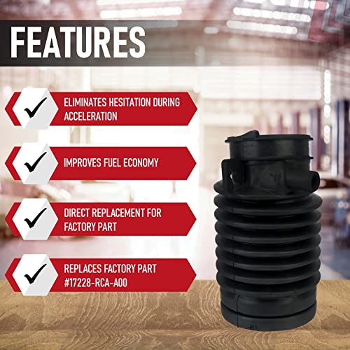 AA Ignition Air Intake Hose By AA Ignition - Air Box Filter Tube - Compatible with Honda Accord 2.4L 2003-2007 Vehicles - Replaces Part Numbers 696-739, 17228-RAA-A00 - Image 2