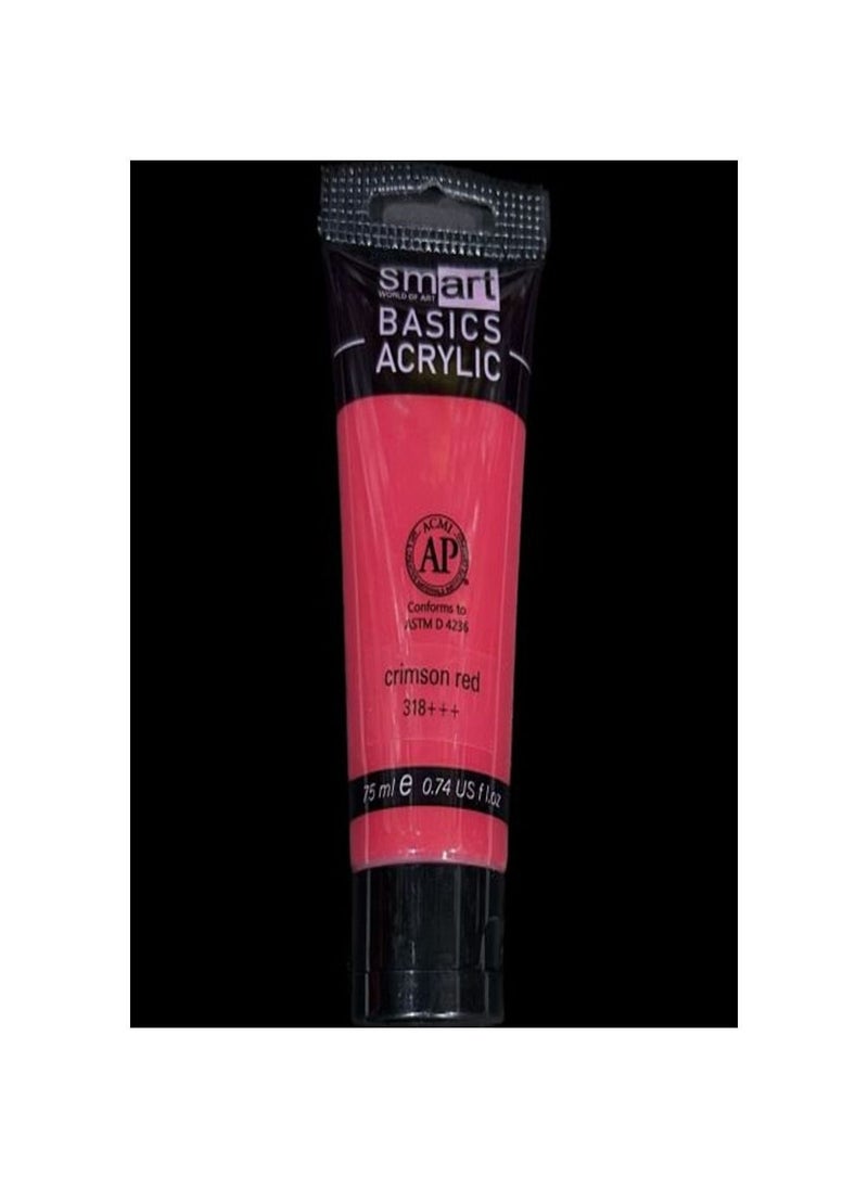 Smart Smart Acrylic 75ml Tube - Crimson Red 318+++ 