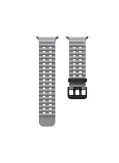 Lacoz Lacoz Ultra Marine Adjustable Soft Silicone Replacement Straps with Metal Clasp Suitable For 42 44 45 49 mm Smartwatch Grey  - Image 3