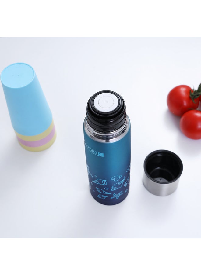 Royalford Stainless Steel Double Wall Vacuum Bottle Blue 500ml - Image 5
