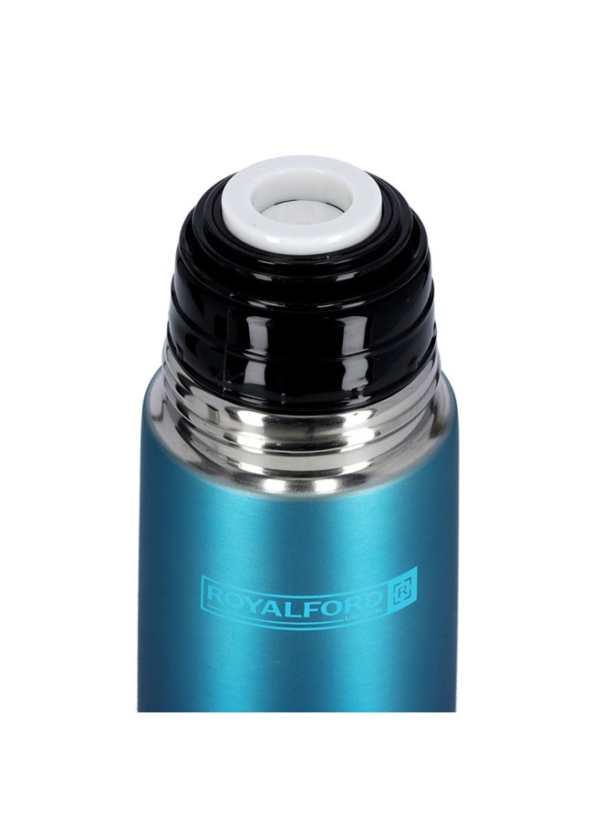 Royalford Stainless Steel Double Wall Vacuum Bottle Blue 500ml - Image 3