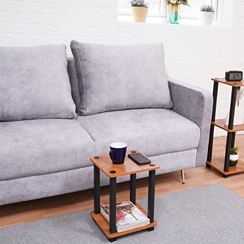 Livzing 2 Tier DIY Turn N Tube Wooden End Table/Side Table/Bedside Table/Shoe Rack for Living Room,Kitchen,Bedroom,Home, Office-Printer Table,Corner Table & Utility Racks for Storage - Image 5