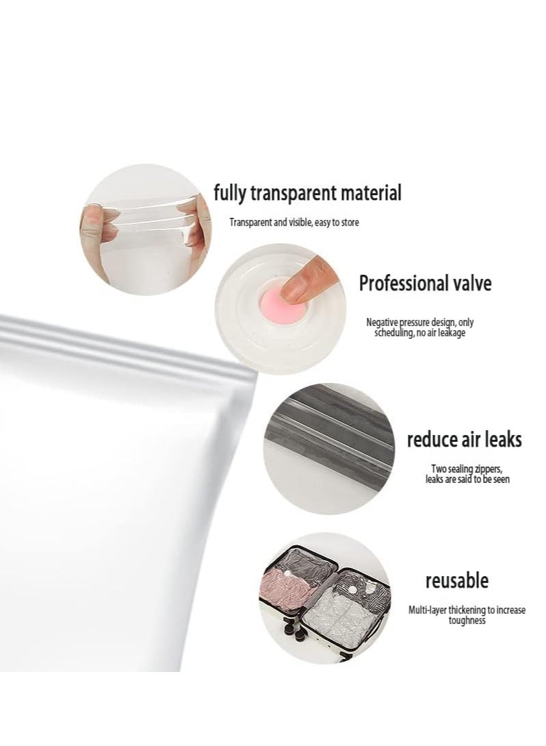 DUNISO Premium Vacuum Storage Bag with Electric Pump, 6-Pack (2 Extra Large, 2 Large, 2 Medium), Reusable Space Saving Bag for Clothes, Mattresses, Blankets, Duvets, Pillows, Storage Space Saving.  - Image 3