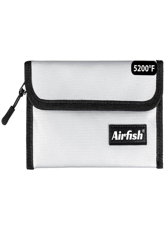 Airfish Fireproof Money Bag, 5 x 9 inches Fireproof Wallet, Waterproof Cash Bag with Zipper, Small Fireproof Cash Bag for Valuables - Image 4