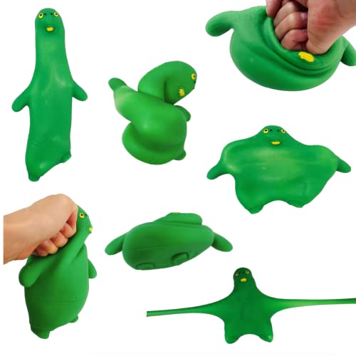 HIPIHOM Green Head Fish Toy Decompress and Squeeze Stress Toy Figure for Adults Relief AntiAnxiety Mini Gadget to Relax Large - Image 5
