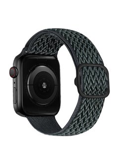 Generic Premium Nylon Strap for iwatch Nylon Wristband Compatible with 42mm, 44mm and 45mm Dark Grey 