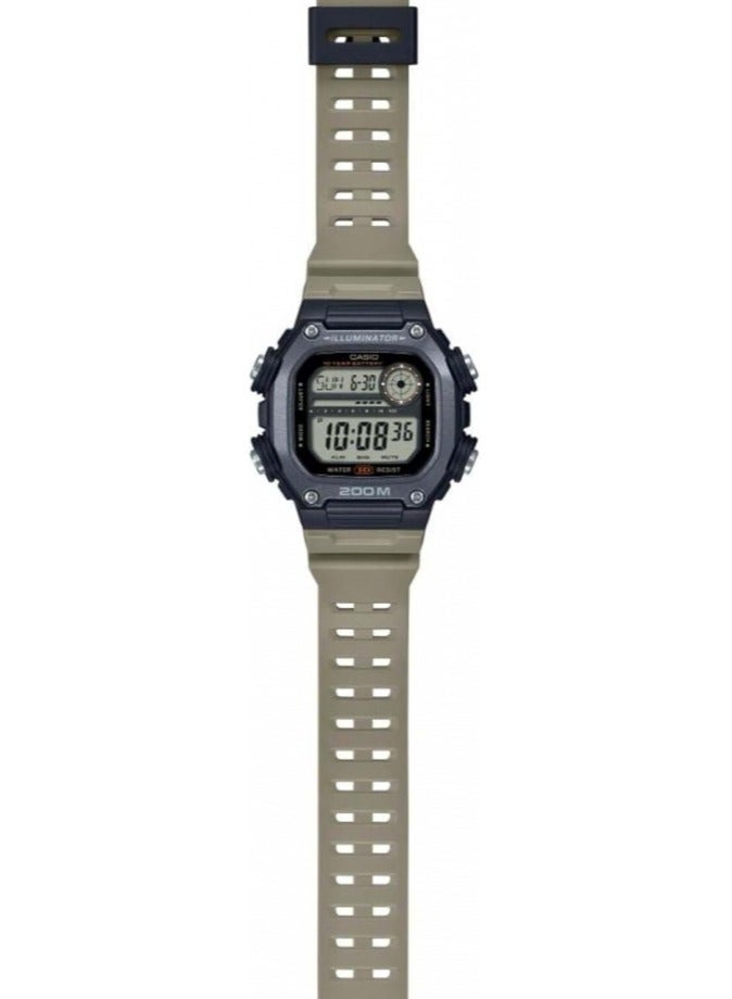 Casio Men's Quartz 10-Year Battery 200M Water Resistant Extra Long Band Watch DW-291HX-5AV, Black - Image 2