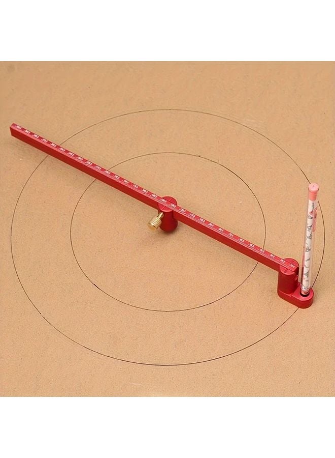 320mm Aluminum Alloy Woodworking Center Finder Ruler Circle Marking Tool For Lathe - Image 2