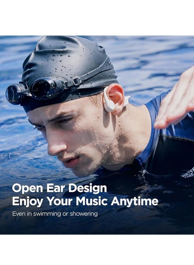 ساناج SANAG B60SPro Max Bone Conduction Headphones Open Ear Wireless Swimming Headphones Built-in 64GB Memory IPX8 Waterproof Sport Earphones Noise Reduction 10H Playtime for Gym Running Cycling(Orange) - Image 2