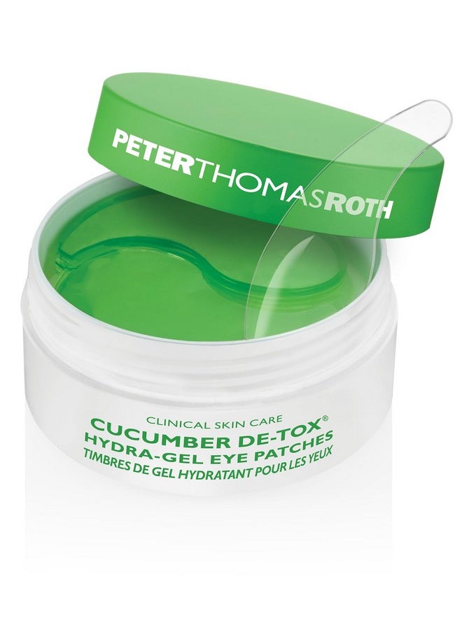 PETER THOMAS ROTH Peter Thomas Roth | Cucumber De-Tox Hydra-Gel Eye Patches | Soothing Under-Eye Patches for Puffiness, Dark Circles, Fine Lines and Wrinkles, 60 Count (Pack of 1)  - Image 1