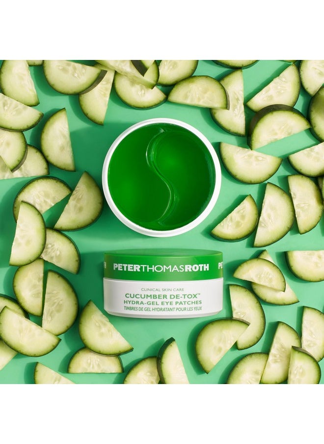 PETER THOMAS ROTH Peter Thomas Roth | Cucumber De-Tox Hydra-Gel Eye Patches | Soothing Under-Eye Patches for Puffiness, Dark Circles, Fine Lines and Wrinkles, 60 Count (Pack of 1)  - Image 3